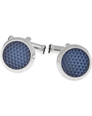 Montblanc Meisterstuck Stainless Steel Cufflinks - Blue