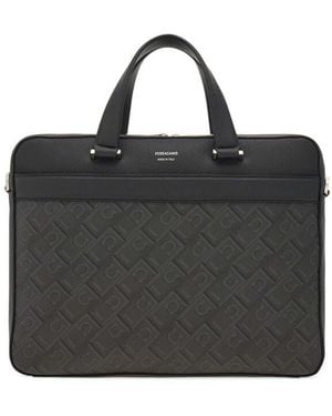 Ferragamo Monogram Handbag - Black