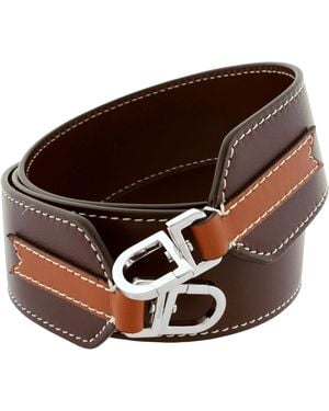 Max Mara Leather Shoulder Strap - Brown