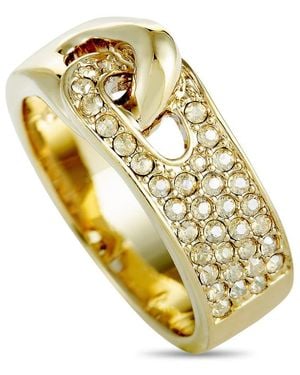 Swarovski Gallon-Plated And Crystal Interlocking Band Ring - Metallic