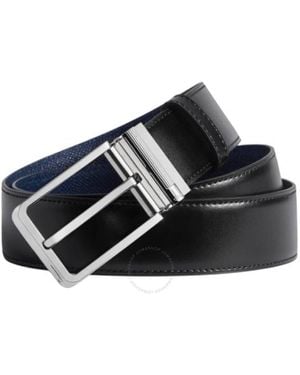 dunhill Roller Buckle Reversible Leather Belt, Cm - Black
