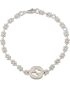 Gucci Interlocking G Sterling Bracelet - Metallic