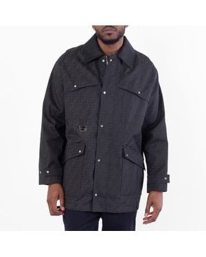 Fendi Ff Jacquard Jacket, Brand Size 50 Us - Black
