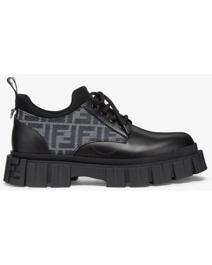 Fendi Force Lace-Ups, Brand Size 10 Us - Black