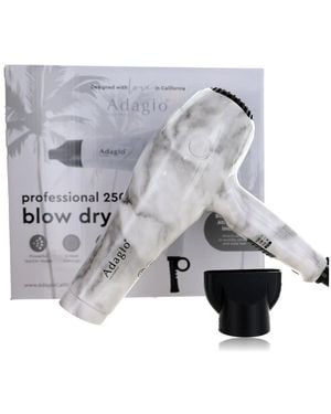 Adagio Ladies Professional 2500 Blow Dryer Marble Tools & Brushes 850041992686 - Grey
