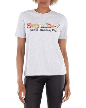 Superdry Logo Cotton T-Shirt - White