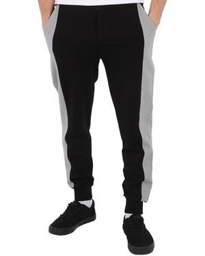 Roberto Cavalli Logo-Applique Paneled Track Pants - Black