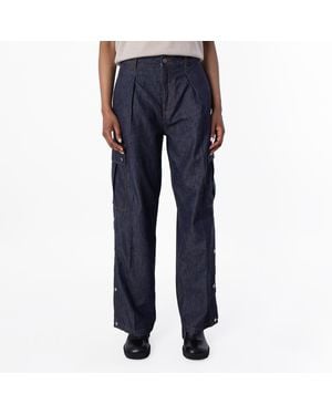 Burberry Cotton Denim Cargo Jeans, Waist - Blue