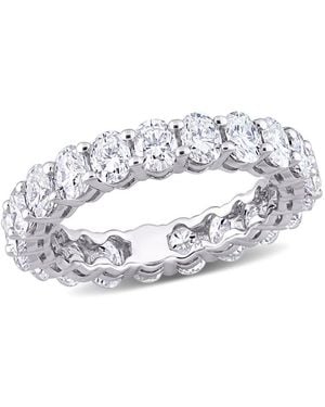 Amour 4 Ct Dew Created Moissanite Eternity Ring - Metallic