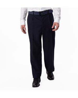 Bally Wool-Blend Tailored Trousers, Brand Size 48 Waist - Black