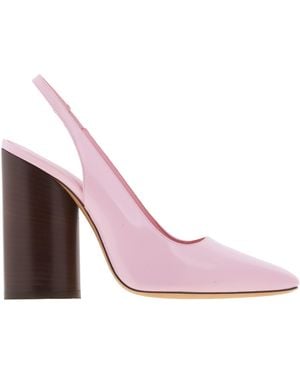 Ferragamo Ferragamo Pamela Leather Slingback Court Shoes - Pink