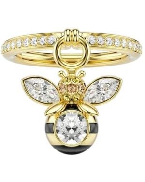 Swarovski Idyllia-Tone Plated Bee Ring - Metallic