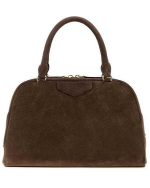 Givenchy Suede Medium Antigona East-West Soft Handbag Ebonybrown Borse A Mano
