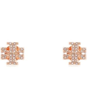 Tory Burch Kira Pave Stud Earrings - Pink