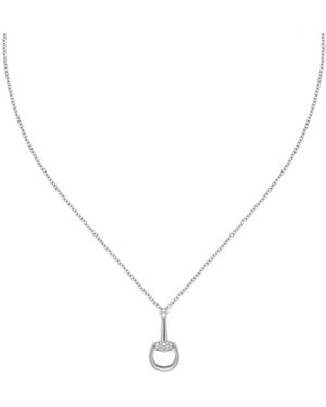 Gucci Horsebit 18K Diamond Necklace - Metallic