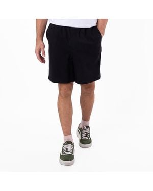 Ami Paris Elasticated Waist Wool Shorts - Black