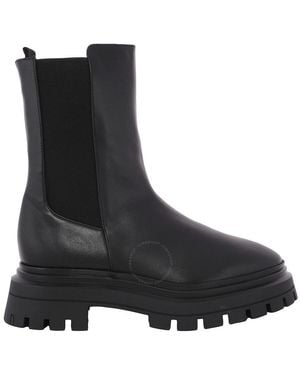 Stuart Weitzman Leather Bedford Bootie - Black