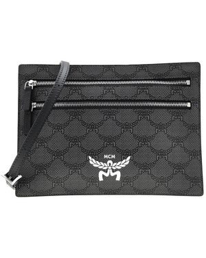 MCM Lauretos Small Himmel Crossbody Pouch - Black