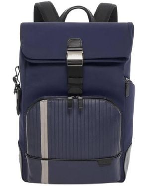 Tumi Harrison Osborn Roll Top Nylon Backpack - Blue