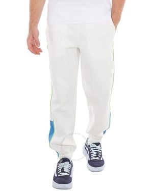 Lacoste Contrast Stitch Regular Fit Joggers - White