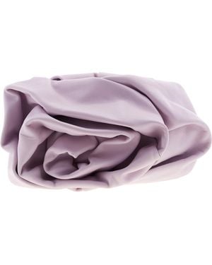 Burberry Faux Flower Detailing Clutch Bag - Purple