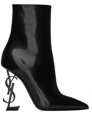 Saint Laurent Opyum Ankle Boots, Brand Size 39 Us - Black