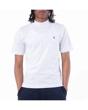 Etudes Studio Award Accent Logo Cotton T-Shirt - White