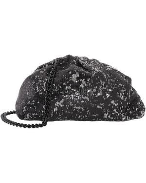 Maria La Rosa Sequins Game Clutch Bag - Black