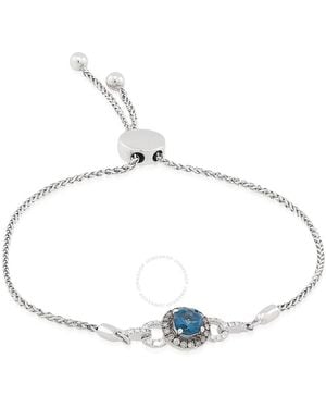 Le Vian Chocolatier Bolo Bracelet Deep Sea Topaz - Metallic