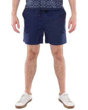 COACH Drawstring Jacquard Woven Shorts - Blue