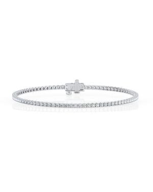Brilliant Diamond 3 Ctw Lab Grown Diamond Tennis Bracelet For - White