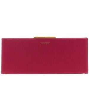 Saint Laurent Midnight Piccola Clutch - Red