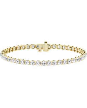 Brilliant Diamond 2 Carat Round Lab Grown Diamond Tennis Bracelet - Metallic