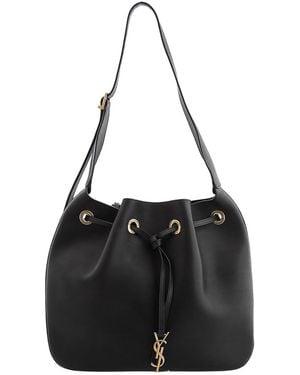 Saint Laurent Paris Vii Medium Hobo Bag - Black