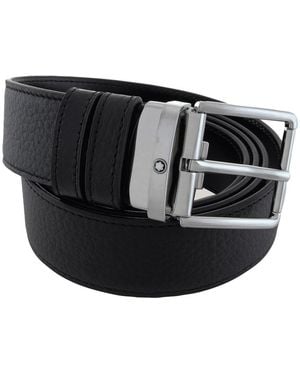 Montblanc Everyday Reversible Leather Belt - Black