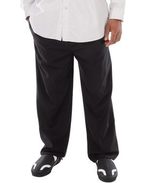 Balenciaga Elastic Loose-Cut Trousers, Brand Size 48 (Waist - Black