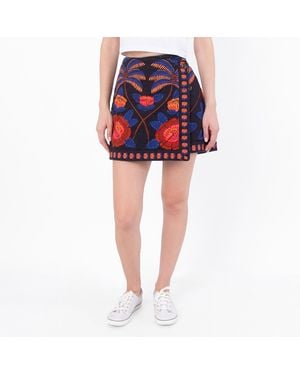 FARM Rio Living Bloom Mini Skirt - Red