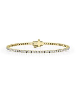 Brilliant Diamond 3 Cttw Round Lab Grown Diamond Tennis Bracelet - Metallic