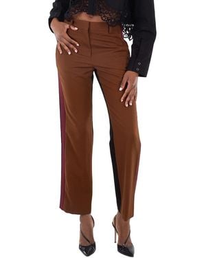Burberry Dark Birch Lottie Trousers, Brand Size 8 (Us - Brown