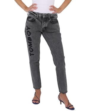 Filles A Papa Ladies Trousers L.30 Fitted 7, 8 Confort S, Waist - Black