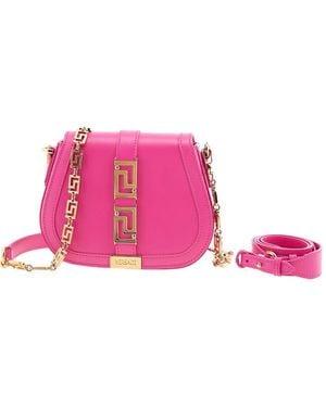 Versace Greca Goddess Small Shoulder Bag - Pink