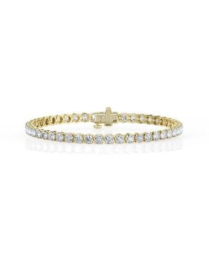 Brilliant Diamond 8 Cttw Round Lab Grown Diamond Tennis Bracelet - Metallic