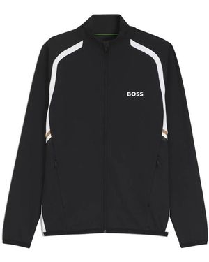 BOSS Toc Spin Fzactive Zip-Up Sweatshirt - Black