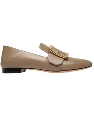 Bally Janelle Calf Leather Slippers, Brand Size 36 Us - Natural