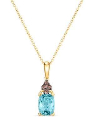 Le Vian Ladies Sea Aquamarine Necklaces Set - Metallic