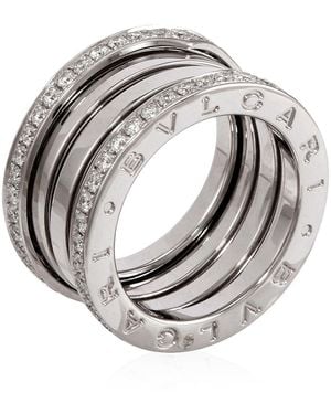 BVLGARI B.Zero1 18K 4-Band Diamond Pave Ring - Metallic