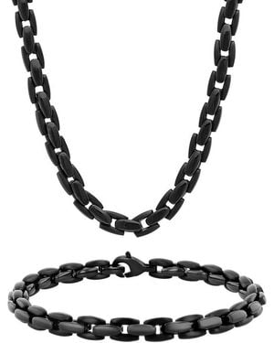 Robert Alton Stainless Steel Chain Jewellery Set For - Metallic