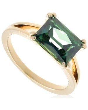 Swarovski Matrix Rectangular Cut Cocktail Ring, Size 52 - Metallic