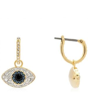 Swarovski Symbolica Evil Eye Drop Earrings - Metallic
