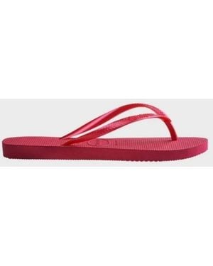 Havaianas Chinelo Slim Flip Flops, Brand Size 41/42 (11/12W - Pink